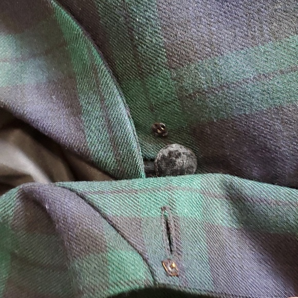 Brooks Brothers Women's Tartan Plaid Velvet Worsted Wool Dress Coat size 8 - Picture 11 of 12